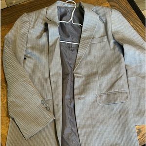 Perry Ellis suit jacket grey used once